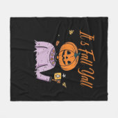 It’s Fall Y’all Funny Minimal Style フリースブランケット (正面(横))