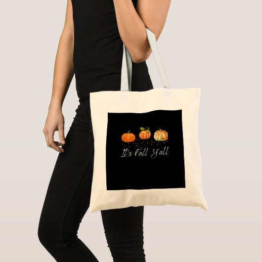 It’s Fall Y’all Funny Quote トートバッグ (正面(商品))