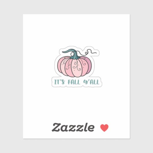 It’s Fall Y’all Funny Trendy シール (シート)