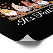 It’s Fall Y’all Gnomes Autumn Design ポスター (角)