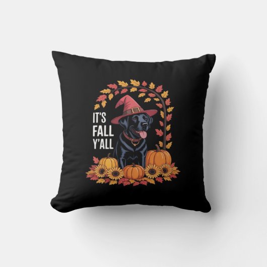 It’s Fall Y’all Halloween Autumn Funny Quote クッション (正面)