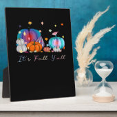 It’s Fall Y’all Magic Pumpkin Autumn Style フォトプラーク (側面)