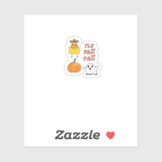It’s Fall Y’all Minimal Clean シール (シート)