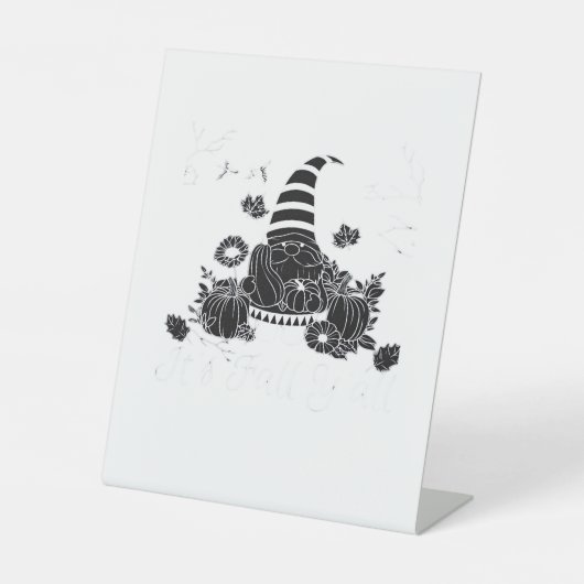 It’s Fall Y’all Pumpkin Gnome Autumn Tree Hello Fa 台座サイン (正面)