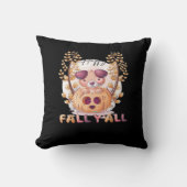 It’s Fall Y’all Pumpkin Halloween Cat Autumn クッション (正面)