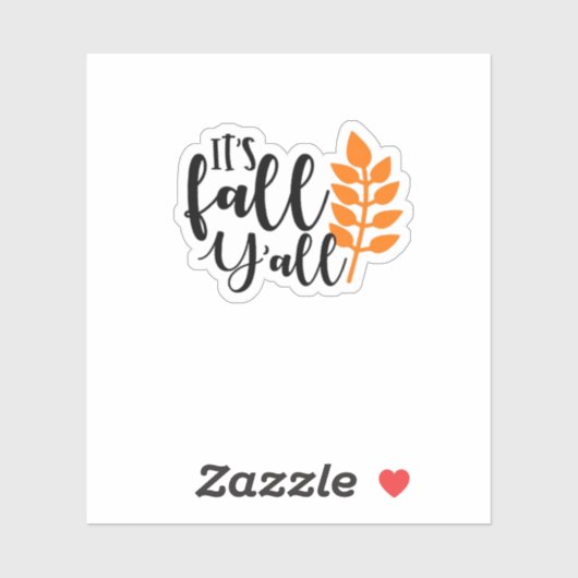 It’s Fall Y’all, Pumpkin Spice, Autumn Leaves, Hal シール (シート)