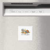 It’s Fall Y’all Pumpkin Spice Leopard Pumpkin Pie マグネット (インサイチュ (食洗機))