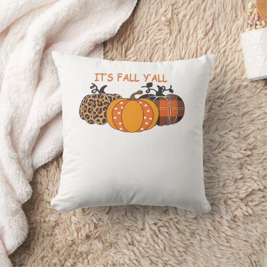 It’s Fall Y’all Pumpkin Thanksgiving クッション (ブランケット)