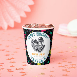 It’s Game On Skull  – Video Game Birthday 紙コップ