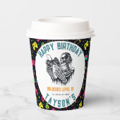 It’s Game On Skull – Video Game Birthday 紙コップ (裏面)