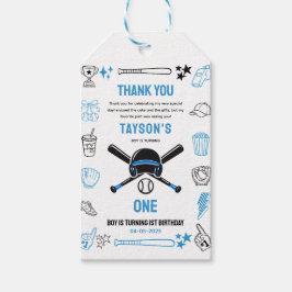 It’s Game Time Baseball 1st Birthday ギフトタグ