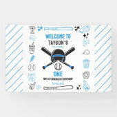 It’s Game Time Baseball 1st Birthday – Fun Kids 横断幕 (横)