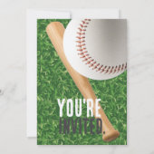 It’s Game Time Baseball Sports Birthday 招待状 (裏面)