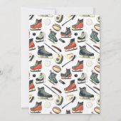 It’s Game Time Hockey 1st Birthday Party 招待状 (裏面)