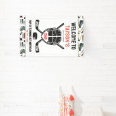 It’s Game Time Hockey 1st Birthday Party 横断幕 (インサイチュ)