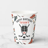It’s Game Time Hockey 1st Birthday Party 紙コップ (裏面)