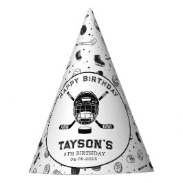 It’s Game Time Hockey 5th Birthday Party  パーティーハット