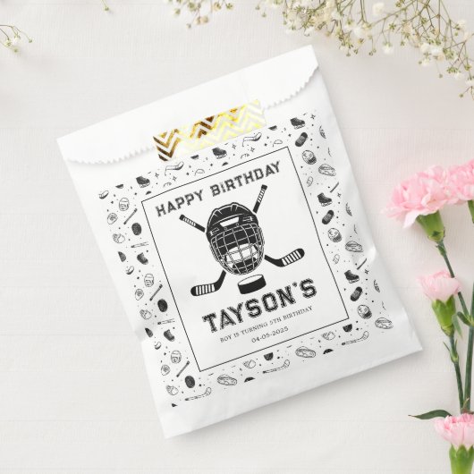 It’s Game Time Hockey 5th Birthday Party  フェイバーバッグ (封をした状態)