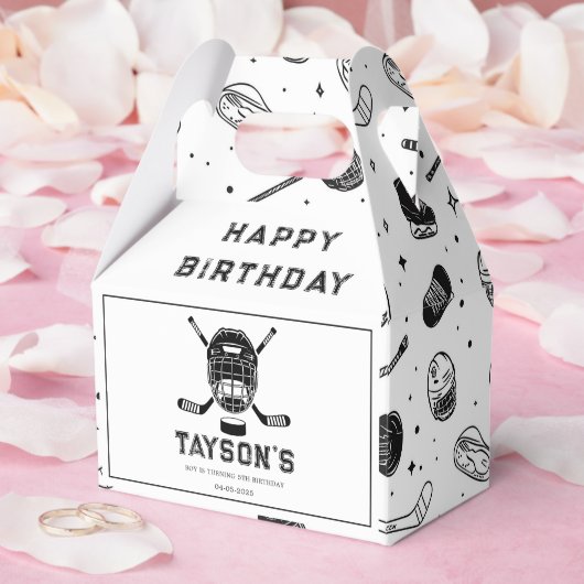 It’s Game Time Hockey 5th Birthday Party  フェイバーボックス (ウェディング)