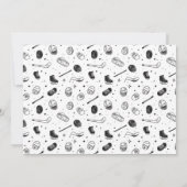 It’s Game Time Hockey 5th Birthday Party photo 招待状 (裏面)