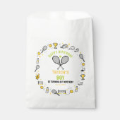 It’s Game Time Tennis 1st Birthday – Fun Kids フェイバーバッグ (正面)