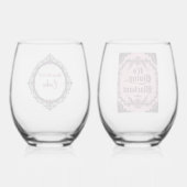 It’s Giving Blackout – Dark Gothic Stemless ステムなしワイングラス (裏面)