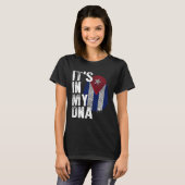 IT S IN MY DNA Cuba Flag Cuban Pride Mens Womens Tシャツ (正面フル)