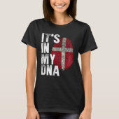 It s in my DNA Denmark Flag Danish Tシャツ (正面)