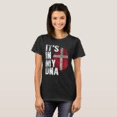 It s in my DNA Denmark Flag Danish Tシャツ (正面フル)