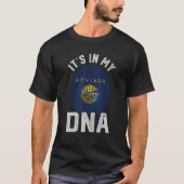 It s In My DNA Montana Flag Mens Womens Pride Tシャツ (正面)