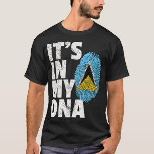 IT_S IN MY DNA St. Saint Luciaフラグ公式プライド Tシャツ