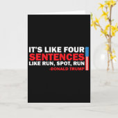It' S Like Four Sentences Like Run Spot Run Trump  カード (黄色い花)