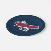 It’s Maye Time | Red White and Blue Gameday ペーパープレート (アングル)