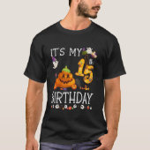 It S My 15誕生日ウンチハロウィーン誕生日 Tシャツ (正面)