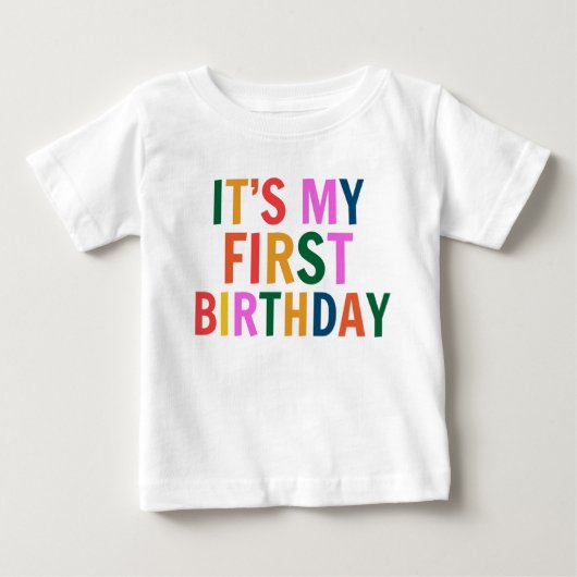  It’s My 1st Birthday ベビーTシャツ (正面)