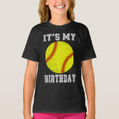It’s My Birthday Softball Design Tシャツ (正面)