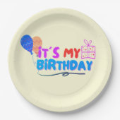 IT´S MY BIRTHDAY TODAY ペーパープレート (正面)