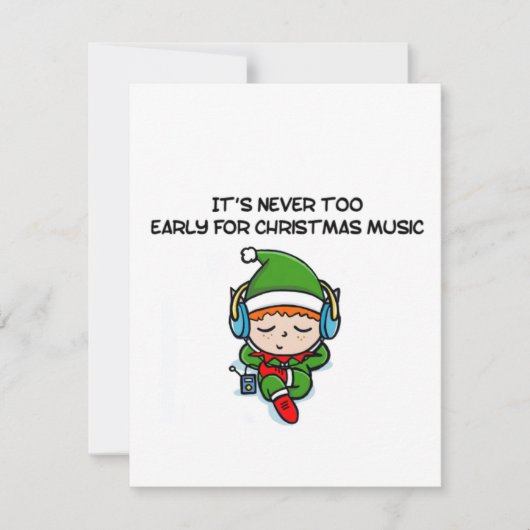 It’s never to early for christmas music  (正面)