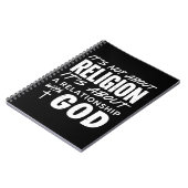 It’s Not About Religion Faith Statement Spiritual  ノートブック (左側)