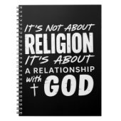 It’s Not About Religion Faith Statement Spiritual  ノートブック (正面)