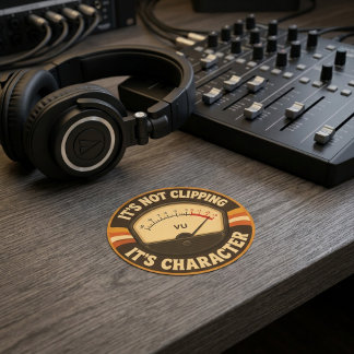 It’s Not Clipping, It’s Character – Audio Engineer ラウンドシール
