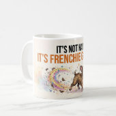 It’s Not Hair It’s Frenchie Glitter Funny Dog Desi コーヒーマグカップ (正面左)