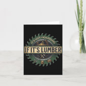 It’s Not Hoarding If It’s Lumber Funny Woodworking カード (正面)
