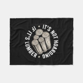 It’s Not Hoarding If It’s Timber Funny Collector Q フリースブランケット (正面(横))