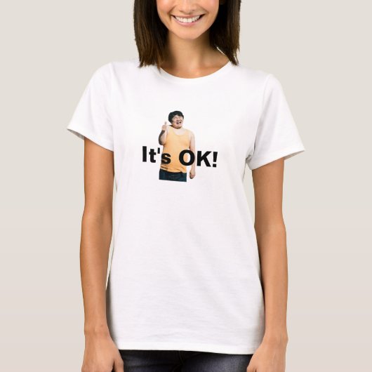 "It’s OK!" Graphic Tee – Spread Good Vibes Tシャツ (正面)