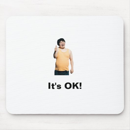 “It’s OK!” Mouse Pad – Positivity at Your Fingerti マウスパッド (正面)