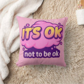It’s OK Not to Be OK – Mental Health Awareness クッション (ブランケット)