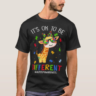 It s Ok To Be Different Autism Awareness Adorable  Tシャツ