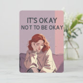 It’s Okay Not to Be Okay – Emotional Support Card  招待状 (スタンド正面)