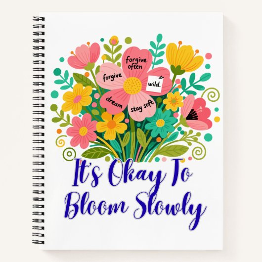 It’s Okay To Bloom Slowly ノートブック (正面)